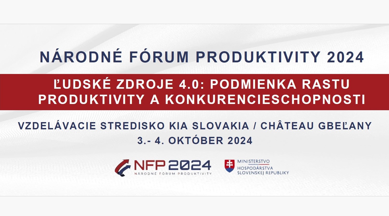Národné fórum produktivity 2024, Gbeľany
