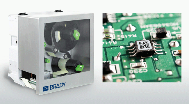 BradyPrinter A8500: Automatizované riešenie označovania DPS BradyPrinter A8500: Automatizované riešenie označovania DPS