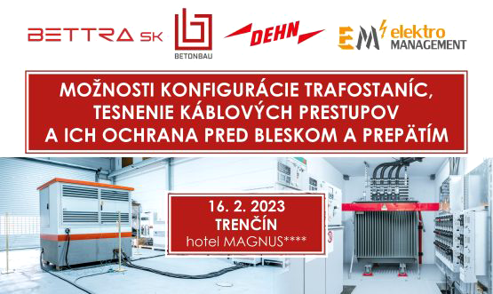 Možnosti konfigurácie trafostaníc, tesnenie káblových prestupov a ich ochrana pred bleskom a prepätím, Trenčín Možnosti konfigurácie trafostaníc, tesnenie káblových prestupov a ich ochrana pred bleskom a prepätím, Trenčín