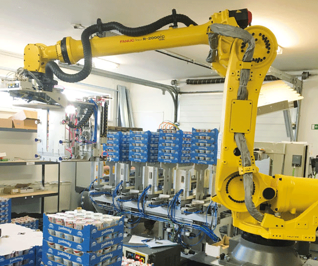 Využitie potenciálu robotov FANUC v spoločnosti Zvolenská mliekareň, s. r. o.