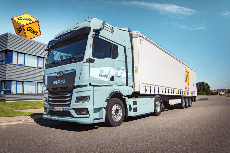 Geis testoval elektrický ťahač MAN eTGX: ďalší krok na ceste k udržateľnosti