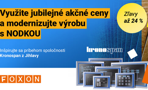 Kronospan modernizuje ovládacie pulty pomocou PC panelov NODKA 