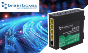 Switche Brainboxes v priemyselných sieťach