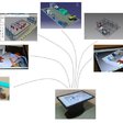 Obr. 3: Príklad tvorby 3D modelov v prostredí pomocou multidotykovej technológie Multi-Touch Plus
