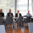 Pohľad na účastníkov seminára, zľava: Ing. Štefan Čerba, PhD., Ing. Marek Pípa, PhD., Ing. Attila Kment, PhD., prof. Ing. Ján Murgaš, PhD.