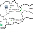 Obr. 5 Lokalizácia nových projektov ZEVO v SR