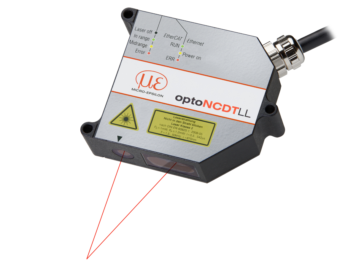 Obr. 2 Inštalované snímače Micro-Epsilon ILD2300-50LL