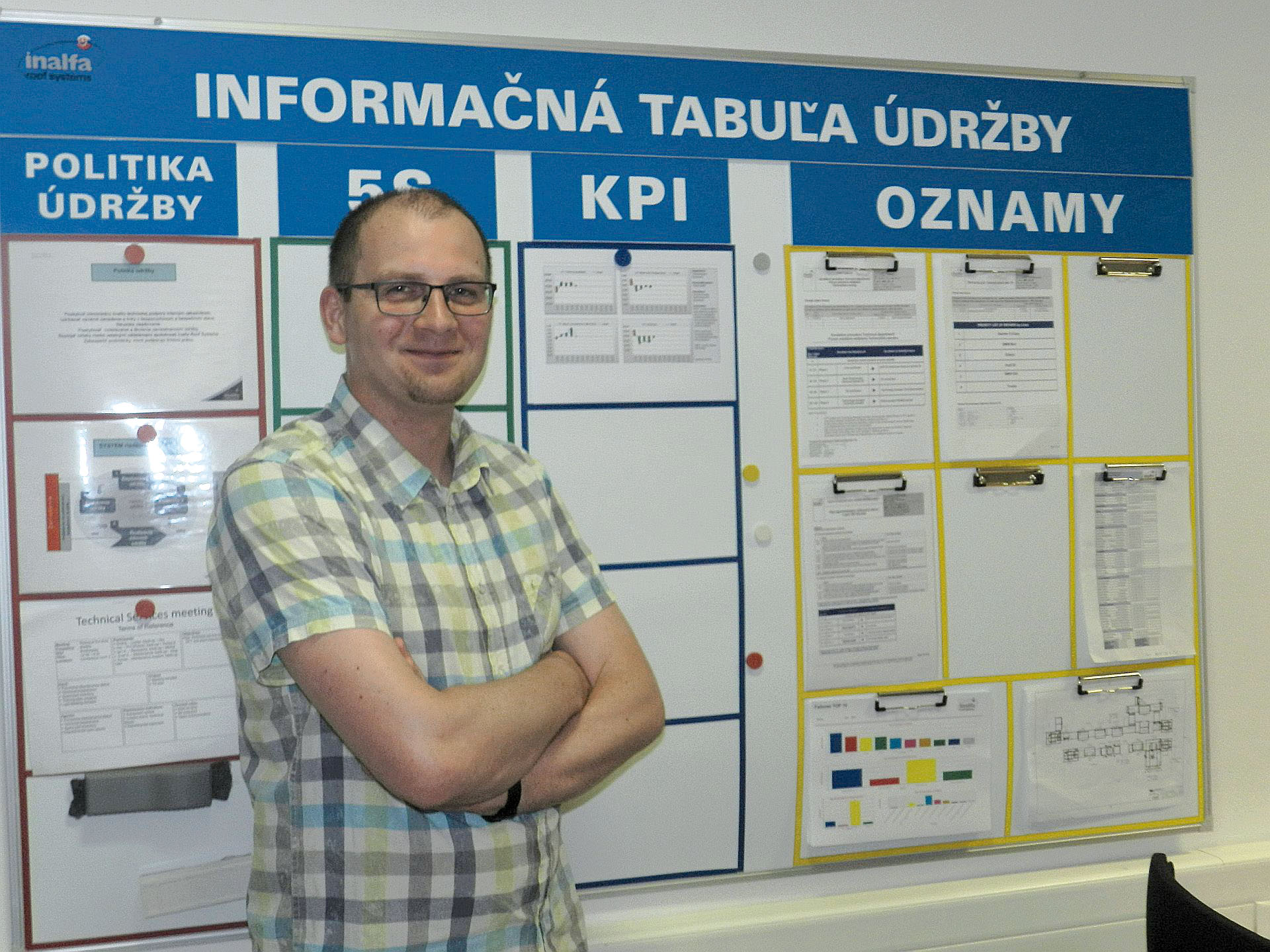 Obr. 4 Tabuľa s aktuálnymi informáciami