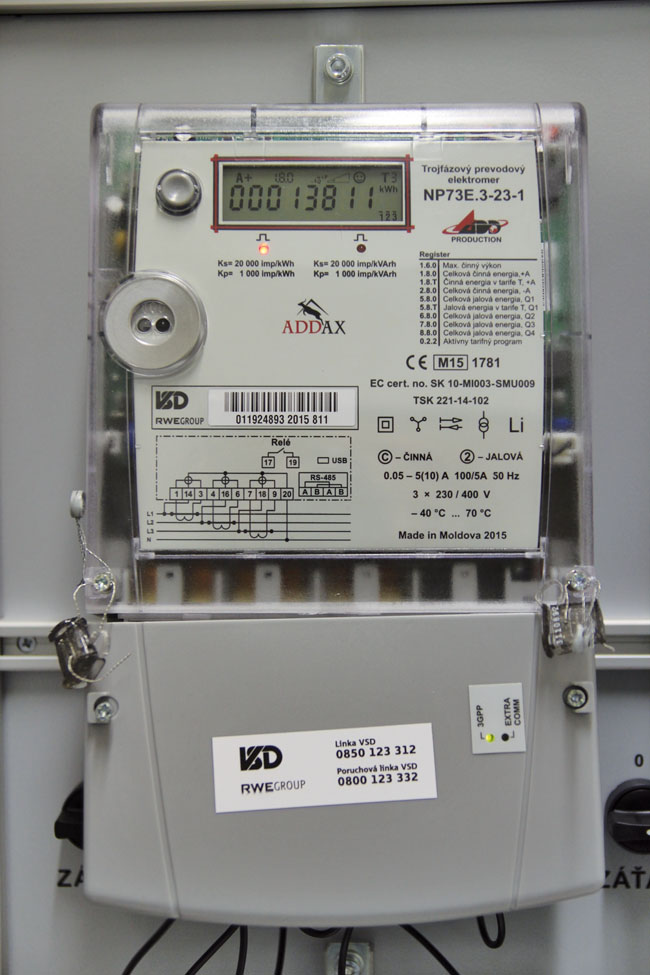 Inteligentný elektromer ADDax s pokročilou funkcionalitou