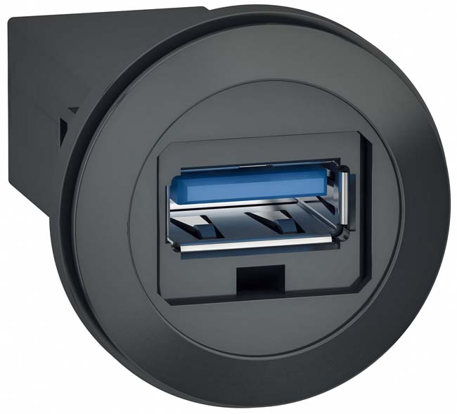 Obr. 2a) Konektory USB a RJ45