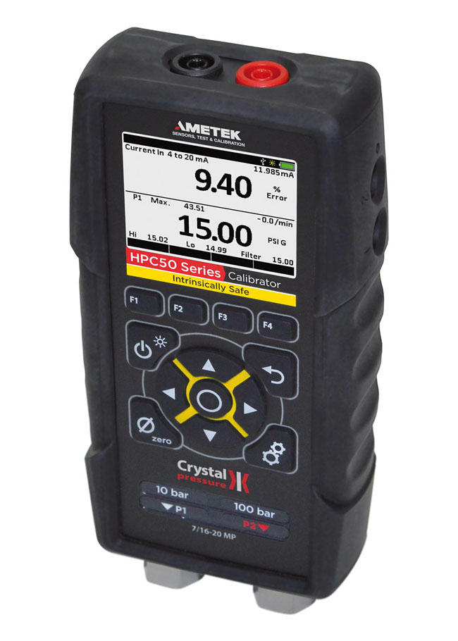 Obr. 3 Kalibrátor tlaku HPC50 s certifikáciou ATEX II 1G IEx ia IIC T4/T3 Ga