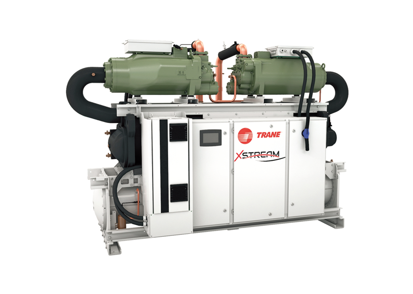 Obr. 2 Tepelné čerpadlo voda/voda s tepelným výkonom 250 – 2500 kW (Zdroj: Trane)