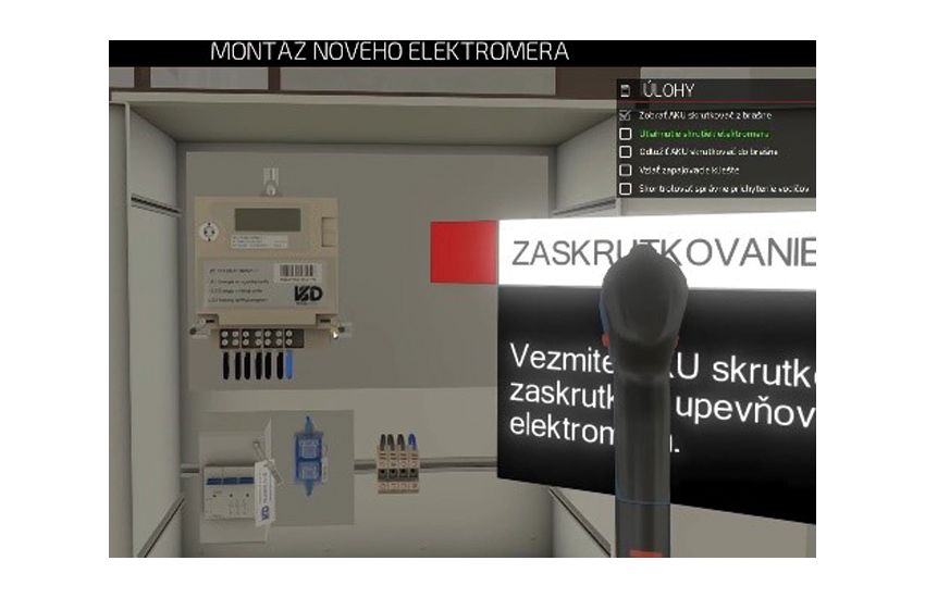 Obr. 7 Ukážka výstupnej aplikácie výmeny elektromera