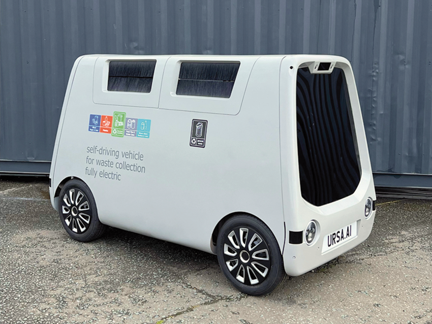 Ursa Robotics vyvíja vozidlá na autonómny zber odpadu. (Zdroj: Ursa Robotics)