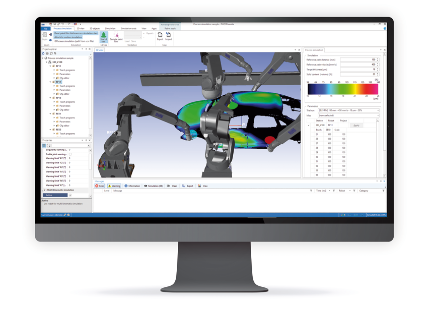 Obr. 7 Process Simulation (Durr, 2024)