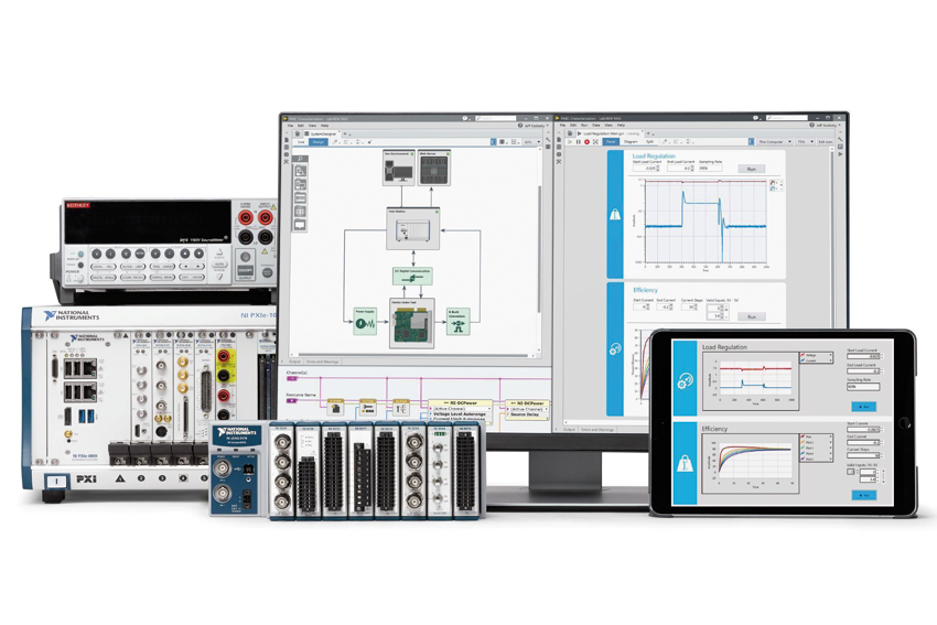 Obr. 4 Modulárny merací systém spoločnosti National Instruments na báze LabVIEW, využiteľný aj v oblasti automatizovaných meraní na EoLT