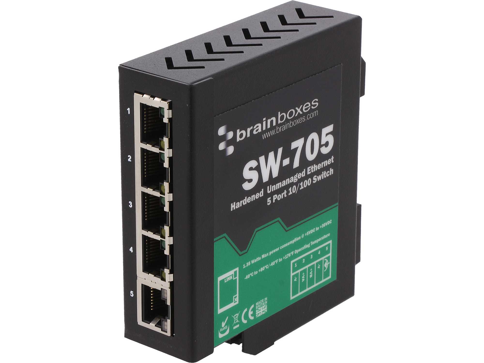 Switch v kovovom puzdre