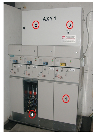 Obr. 9 Diaľkovo ovládaný rozvádzač 22 kV - celkový pohľad