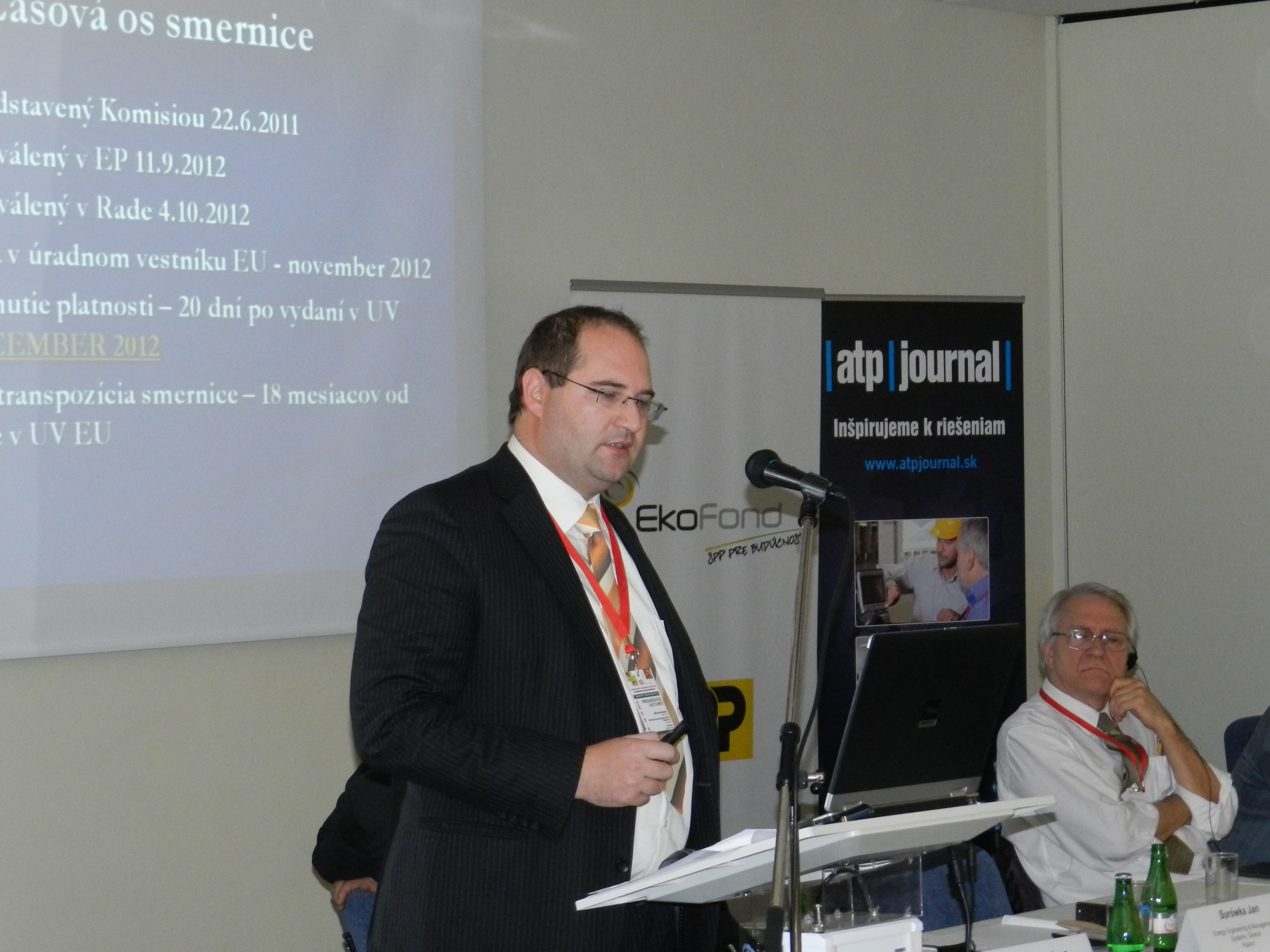 Obr. 4 Miroslav Mariaš z MH SR predstavil hlavné body smernice o energetickej efektívnosti.