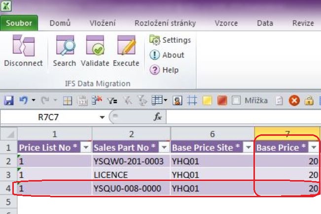 Ifs migruje údaje jedným klikom z ms excel - 2. Add or Modify Values