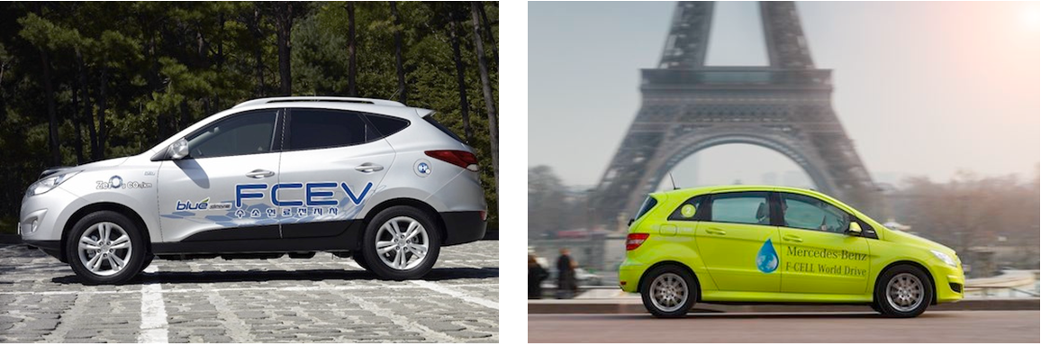 Obr. 14 Automobily poháňané palivovýi článkami