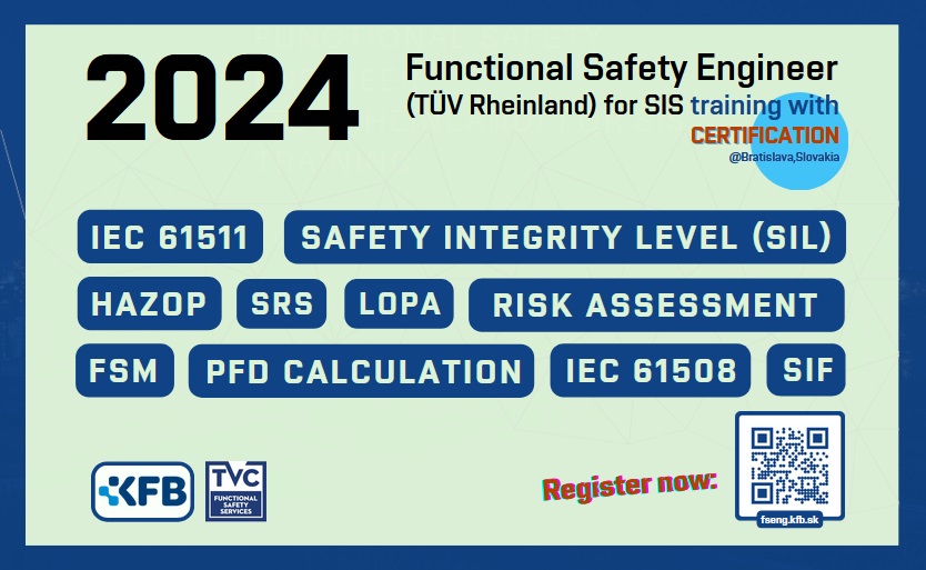 FS Eng (TÜV Rheinland) SIS course, Bratislava